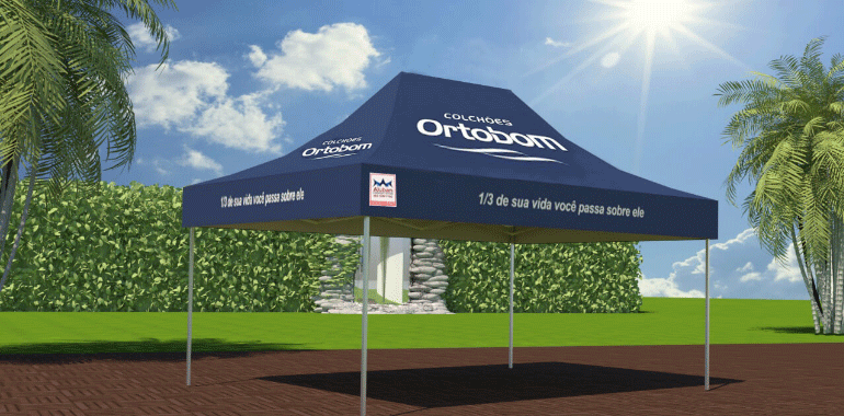 Porque a tenda é mais indicada que o guarda-sol?